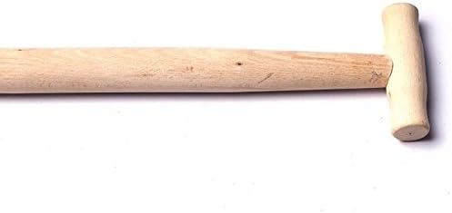 laguz 3 x Spatenstiel Grabegabel Spatengabel Stiel Holzstiel T Griff 100cm Set Ø 38