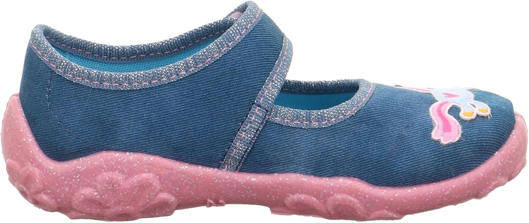 Superfit Mädchen Bonny Hausschuh 23 EU Blau 8090, 23 EU Blau 8090