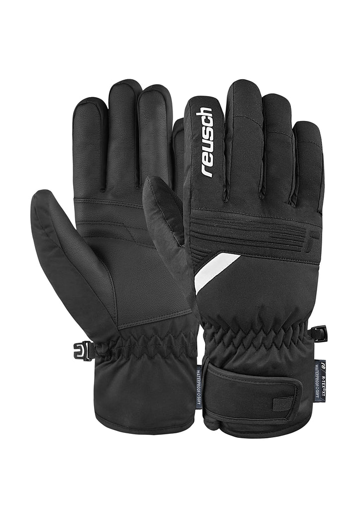 Reusch Herren Baldo R-tex Xt Atmungsaktiv Kurzer Abschluss Winter-Handschuhe 7.5 7701 Black/White, 7