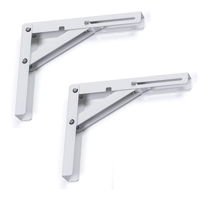 2 Stück SO-TECH® Klappkonsole Profi-Nr.1 L200 Länge: 200 mm/Höhe 160 mm weiss Tragkraft 120 kg (pro