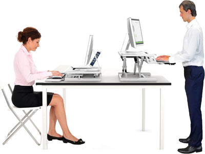 bonVIVO Höhenverstellbarer Schreibtisch-Aufsatz 95 x 40 - Sit-Stand-Erhöhung Macht Jede Workstation
