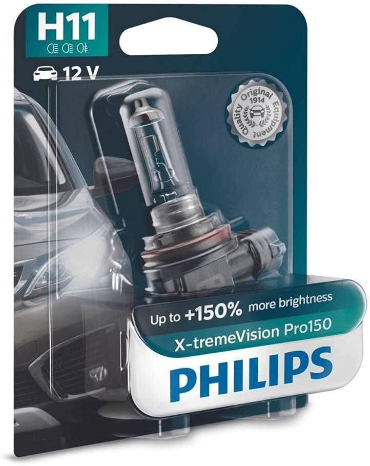 Philips automotive lighting Philips 12362XVPB1 Halogen Leuchtmittel X-tremeVision H11 55W - 12 V, Ge