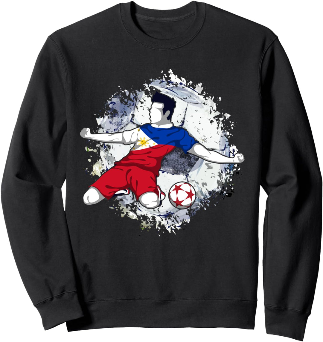 Philippinen Fussball Philippinische Nationalflagge Sweatshirt