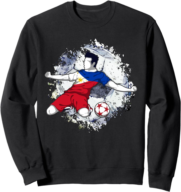 Philippinen Fussball Philippinische Nationalflagge Sweatshirt