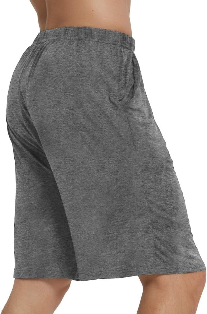 JINSHI Schlafanzughosen Modal Kurz Pyjamahose Nachtwäsche Schlafshorts für Herren M 2er Pack-12, M 2