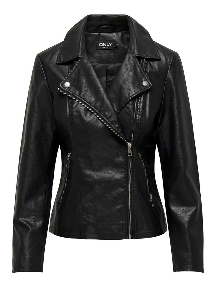 ONLY female Kunstlederjacke Kunstleder Kunstlederjacke 42 Schwarz (Black), 42 Schwarz (Black)