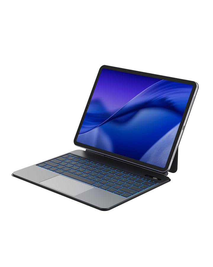Bettdow für iPad Air 13 Zoll M3 2025/M2 2024/iPad Pro 12.9" 2018-2022 Tastatur Hülle, Leichte Alumin