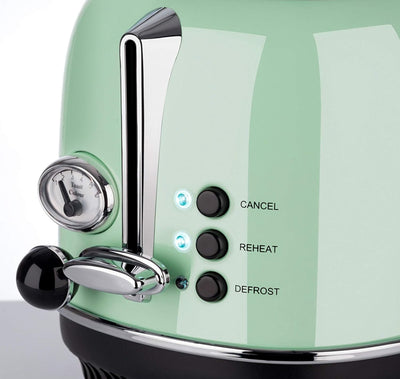 Korona 21665 Toaster | 2 Scheiben | Mint | Röstgrad-Anzeige | Auftauen | Rösten | Aufwärmen | 810 Wa