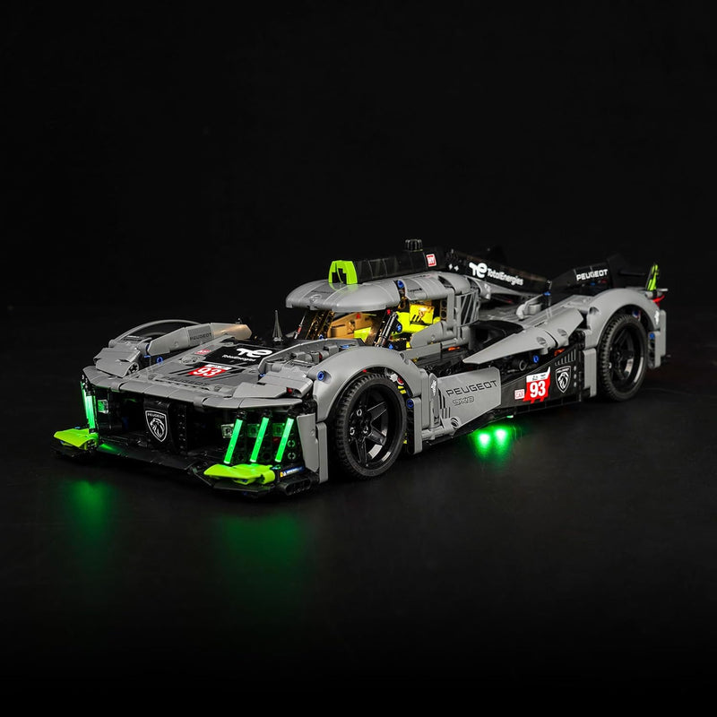 Led Licht Set für Lego 42156 Technic Peugeot 9X8 24H Le Mans Hybrid Hypercar (Kein Lego-Modell), Upd