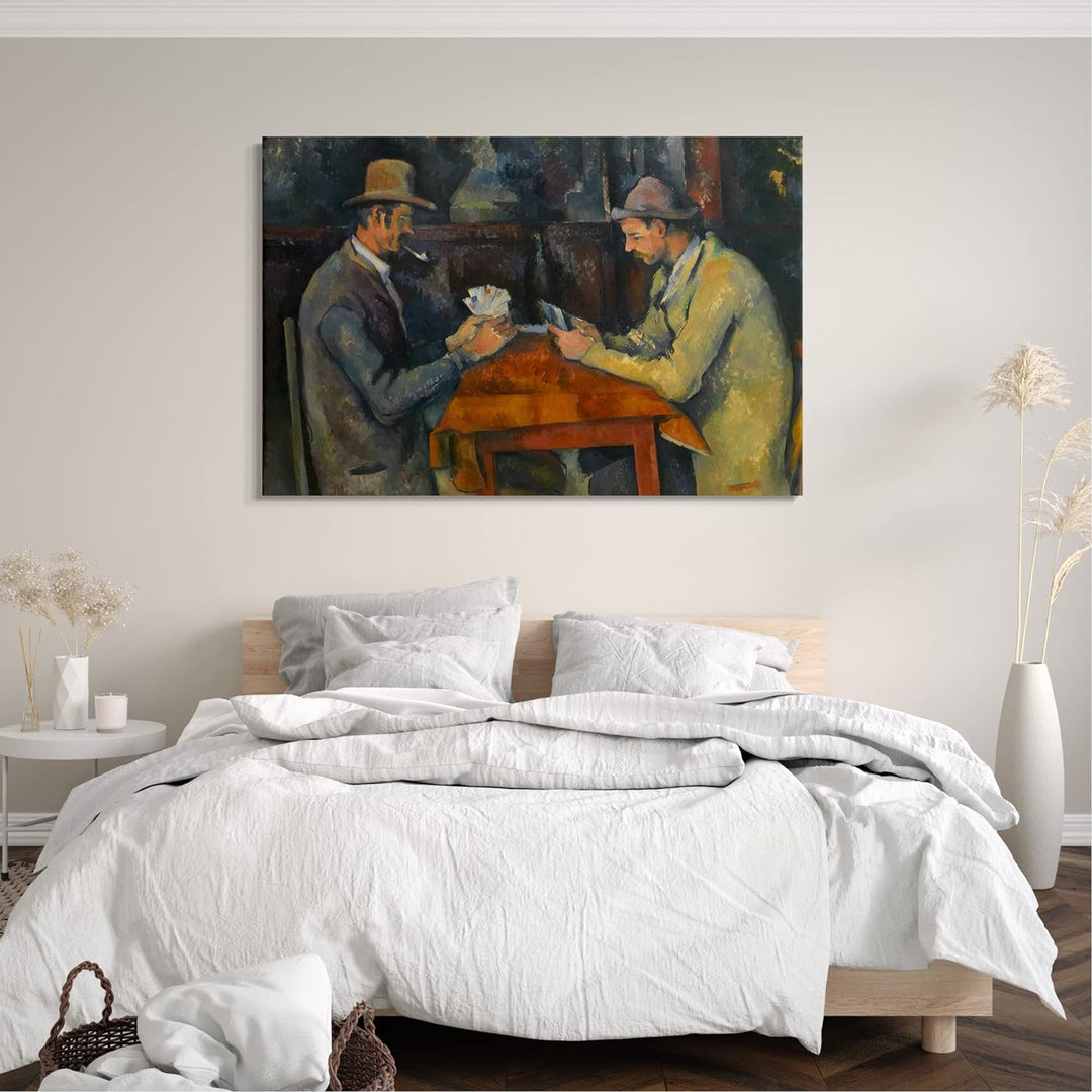 Printed Paintings Leinwand (80x60cm): Paul Cézanne - Die Kartenspieler 80x60 cm, 80x60 cm
