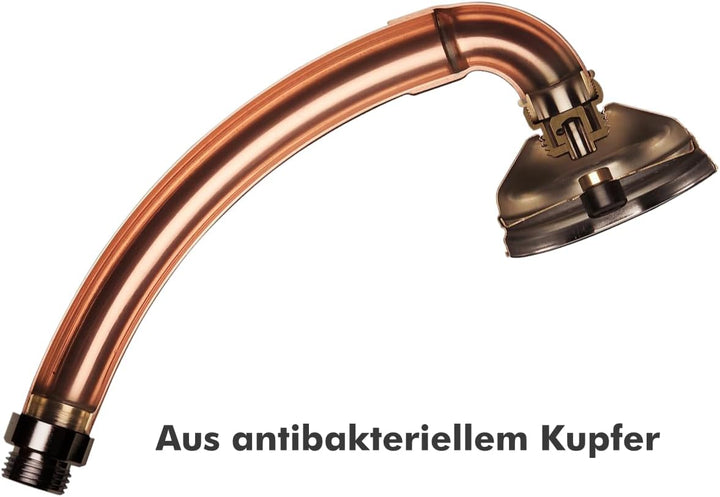BUBBLE-RAIN Duschbrause espresso XL. Ausgezeichnet mit dem Blauen Engel. Nachhaltig duschen mit luft