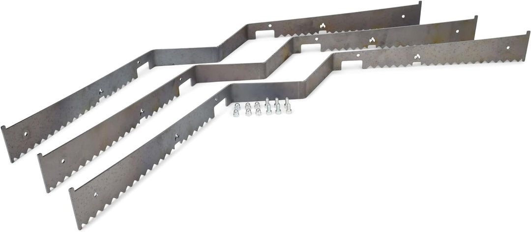 Grillrost.com Das Original Auflageleisten für alle 100cm Feuerplatten - sorgt für ausreichend Luft u