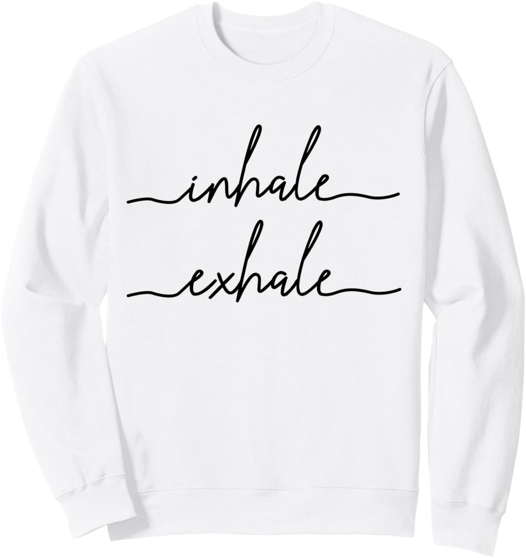 Yoga Meditation Inhale Exhale Spiritueller Buddhismus Yogi Sweatshirt