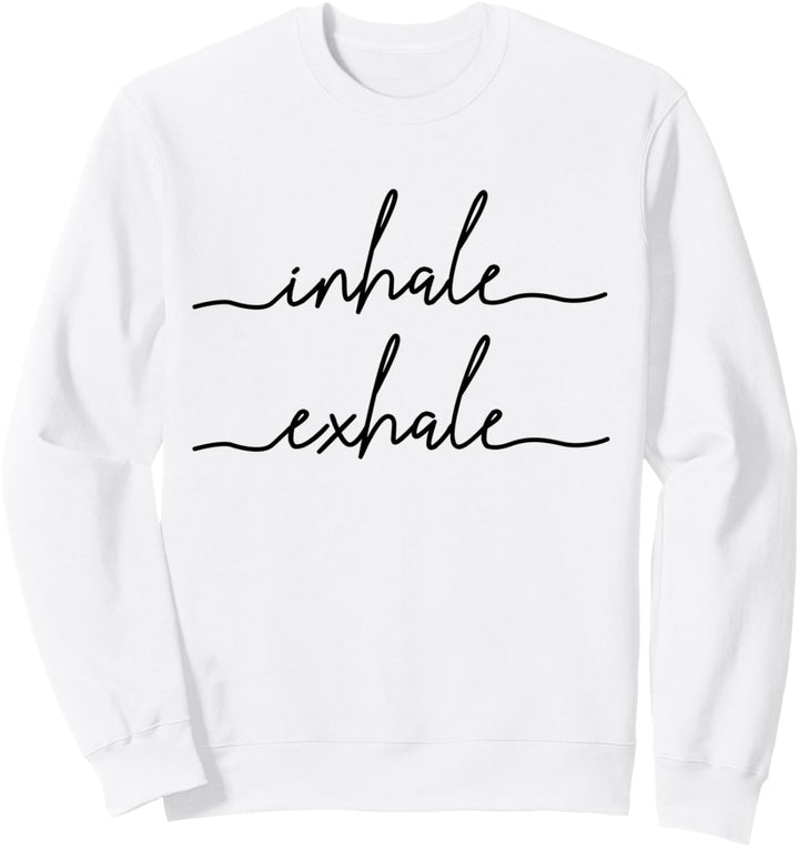 Yoga Meditation Inhale Exhale Spiritueller Buddhismus Yogi Sweatshirt