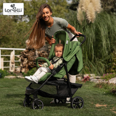Lorelli Kinderwagen Rome, Reisebuggy, Baby Buggy klein zusammenklappbar, Leicht, Nur 7 kg, Kompakter