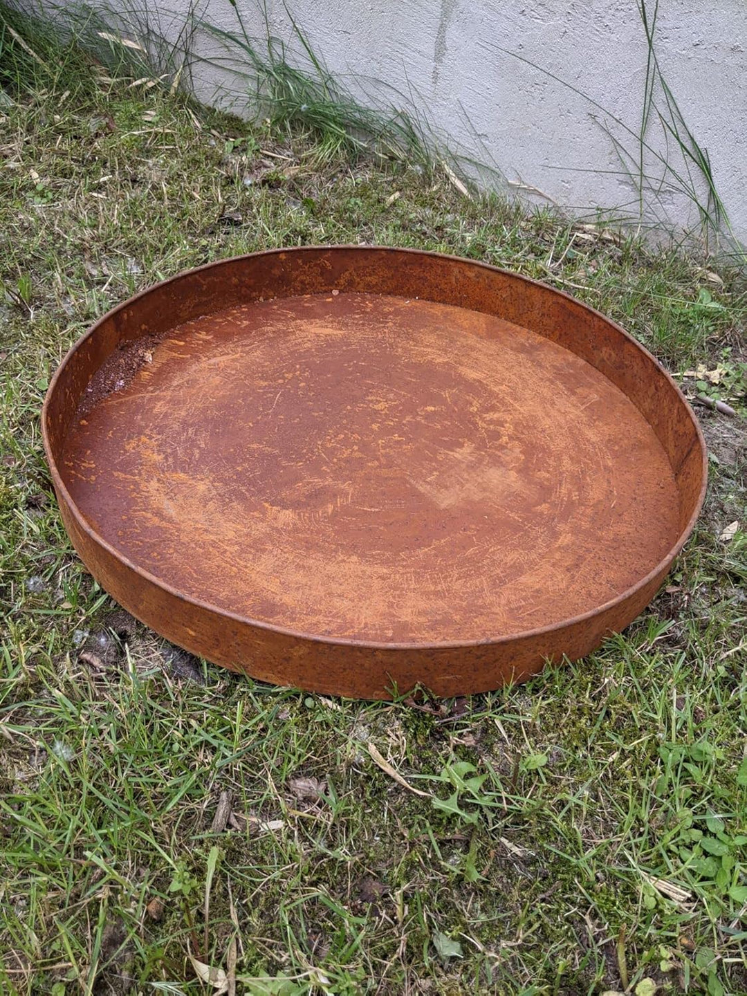 Garten Pflanzschale, Feuerschale Rost runden, echt gerostet, kein Lack 029054-1 (D60 H5cm), D60 H5cm