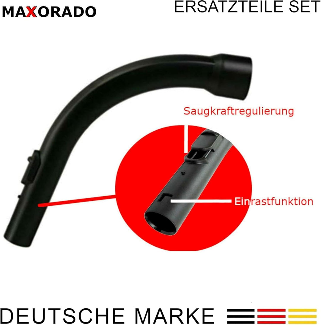 Kombidüse + Rohr + Handgriff + Schlauch + Düsen Ersatzteile Set Zubehör kompatibel mit Miele Complet