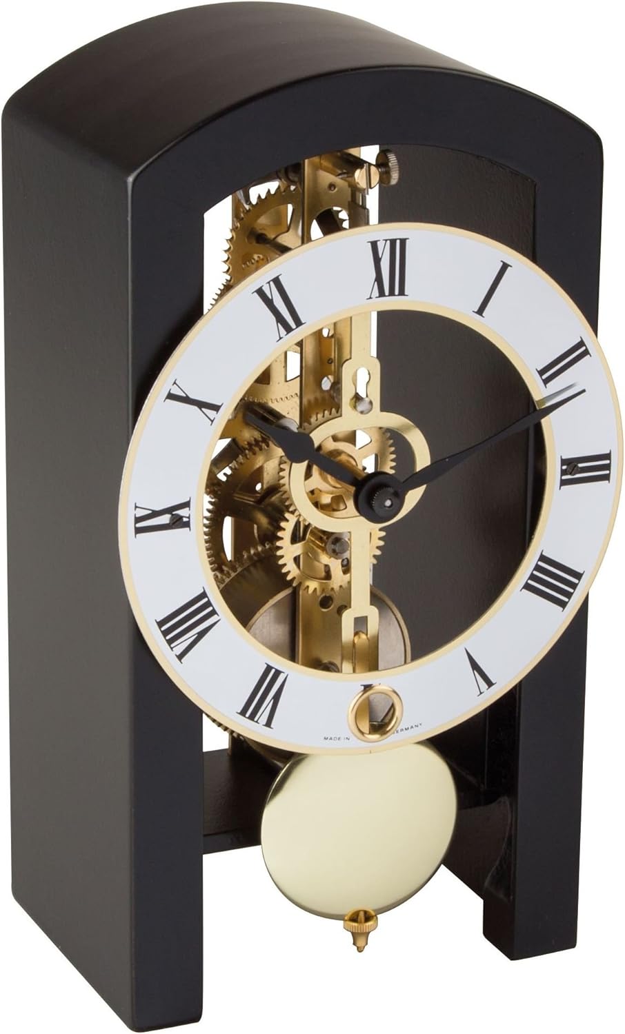 Hermle Uhrenmanufaktur Tischuhr, Schwarz, 18x19x11cm