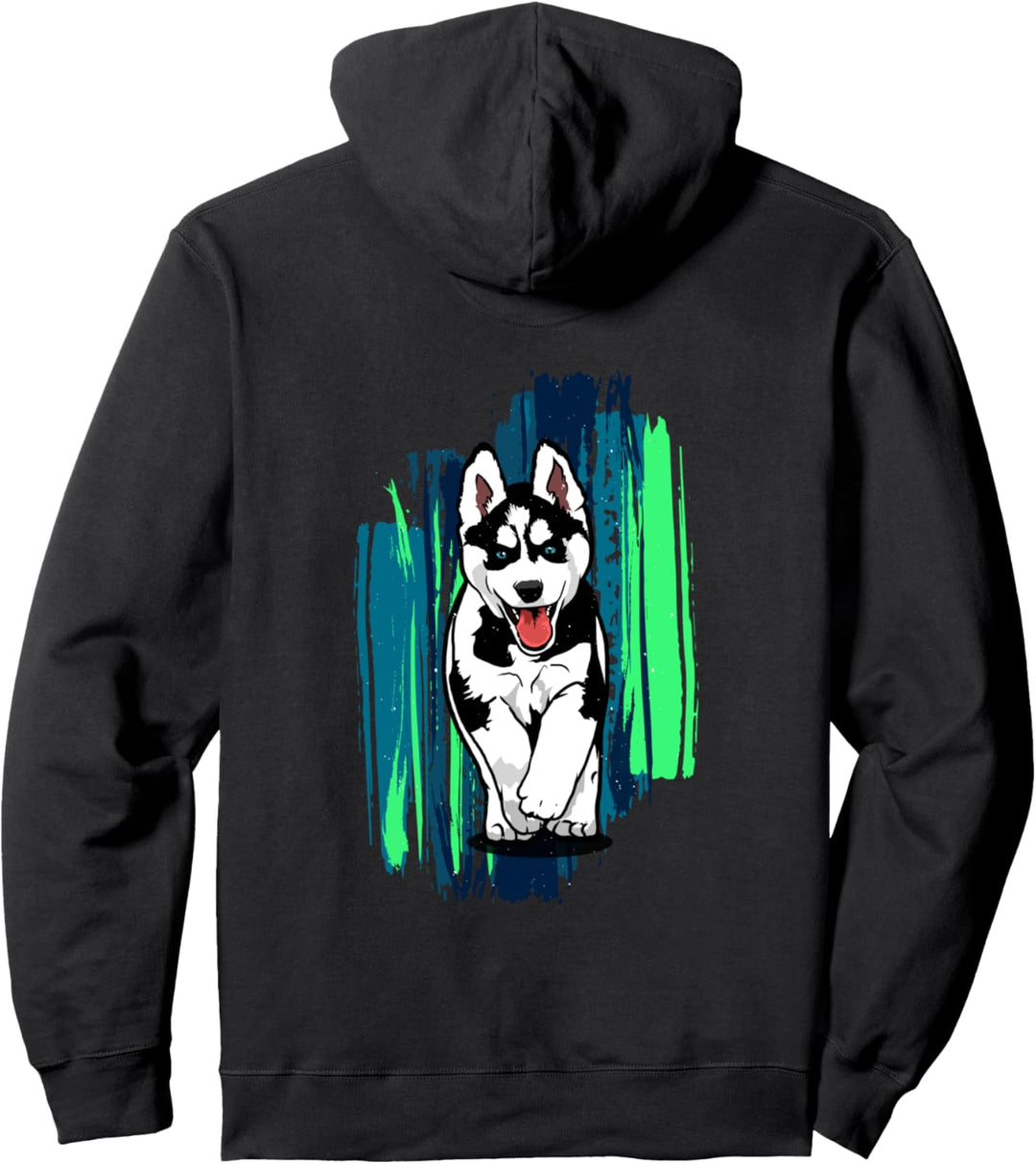 Niedlicher kleiner Husky Pullover Hoodie