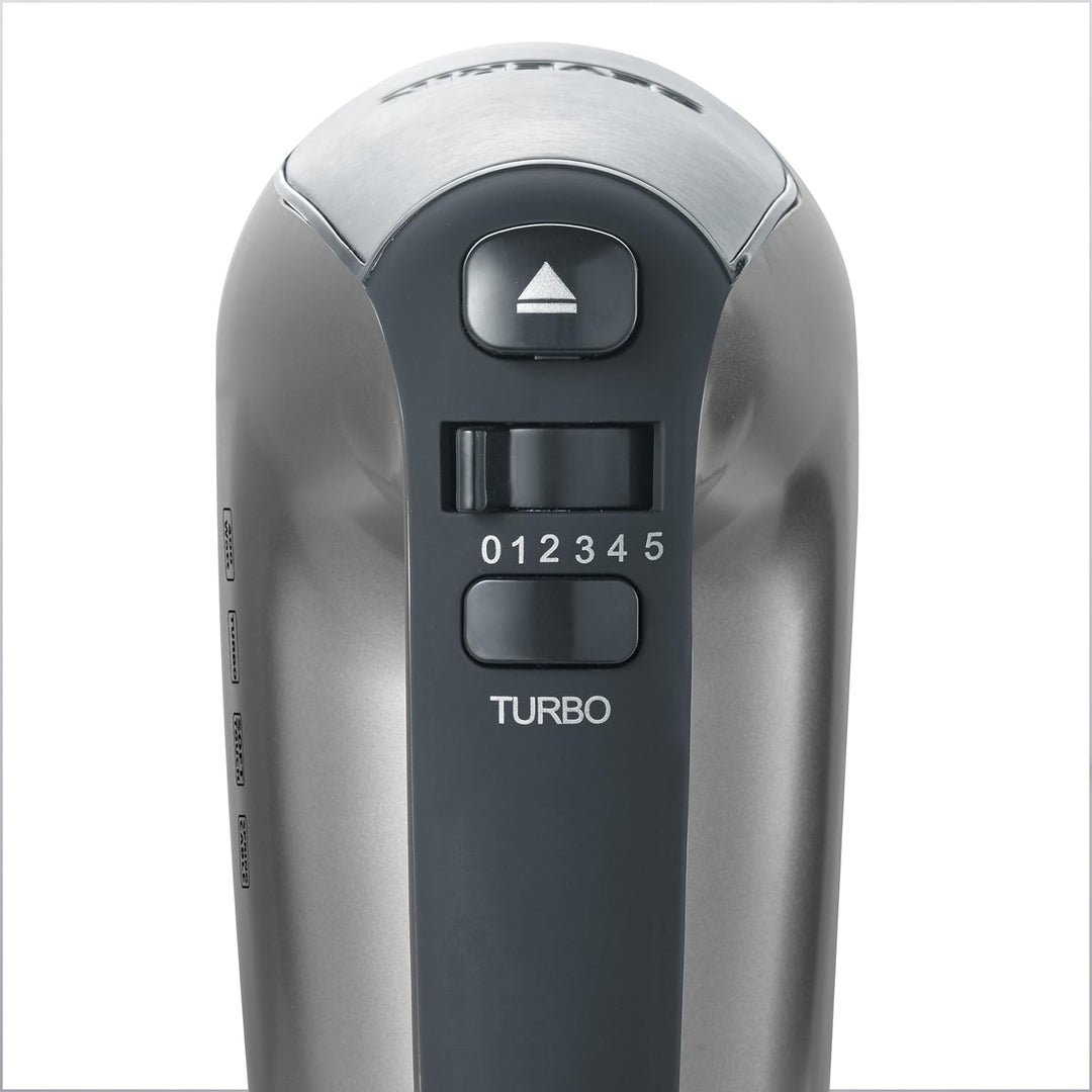SEVERIN Handmixer mit Spiralkabel, ca. 400 W, HM 3832, Silber/Schwarz, 28.5 Rostfreier Edelstahl Sin