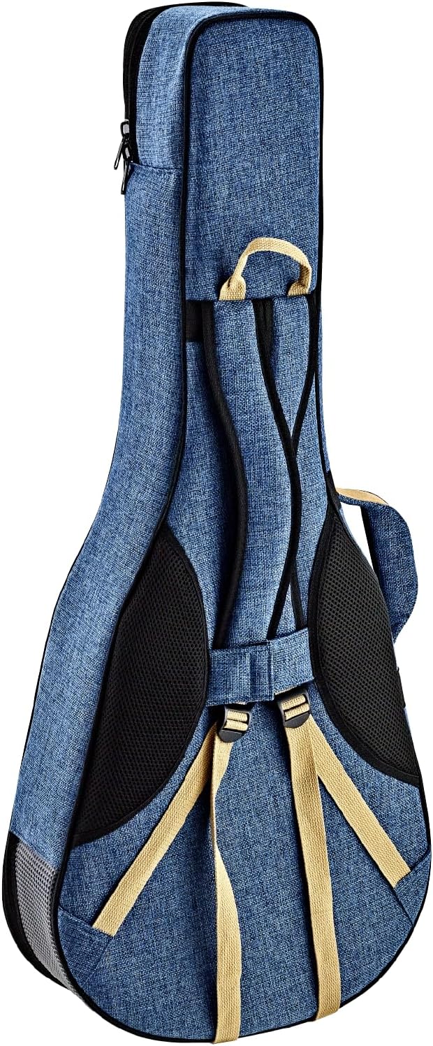 Ortega Guitars gepolstertes Soft Case - für 3/4 Akustikgitarren - Leinen, Baumwolle, Veloursleder -