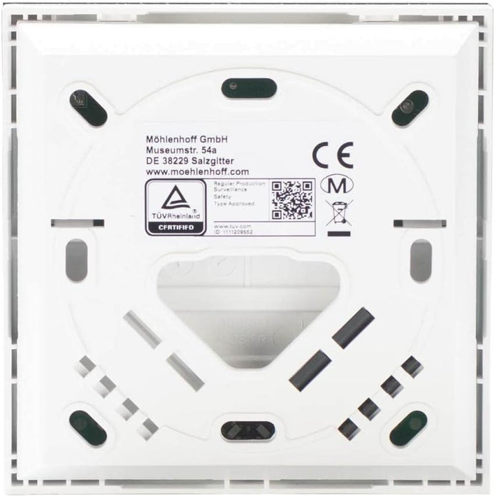 Fussbodenheizung Raumthermostat Alpha Regler direct Standard LCD 24 V mit Designscheibe