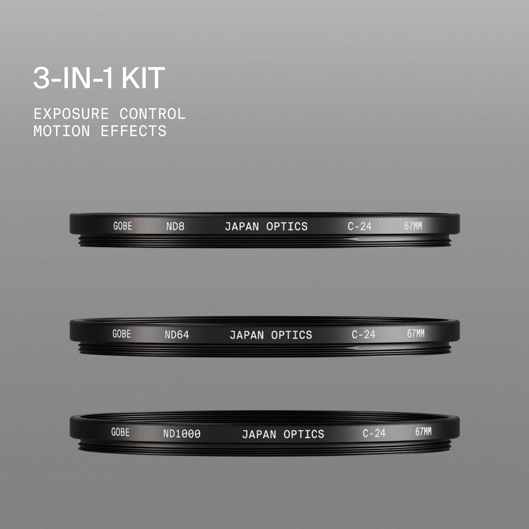 Gobe 39 mm Graufilter ND8, ND64, ND1000 - ND Filter Kit(2Peak) 39mm, 39mm
