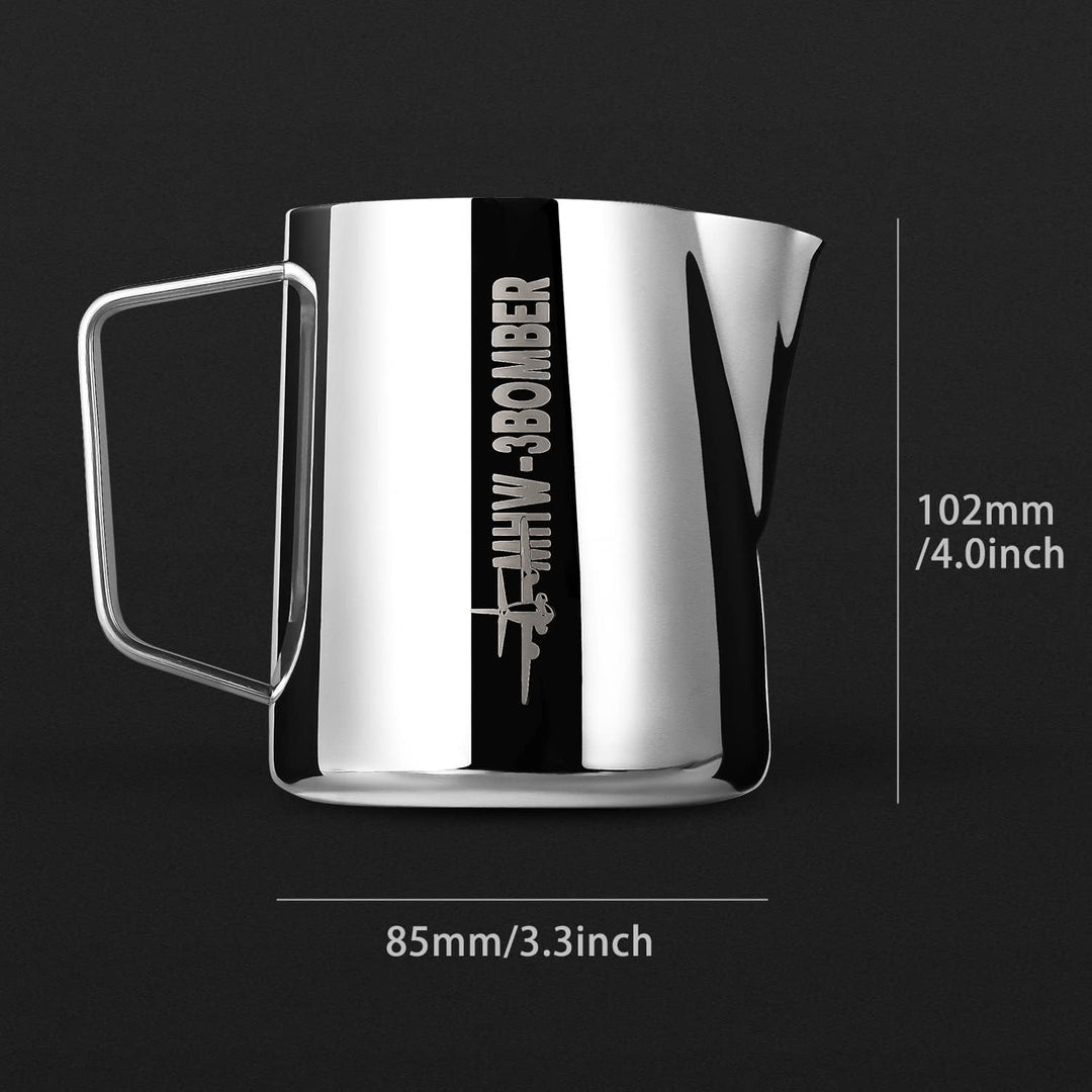 MHW-3BOMBER Espresso Milchkännchen Milk Pitcher 500ml Milchschaumtank Espresso Milchschaumtank Edels