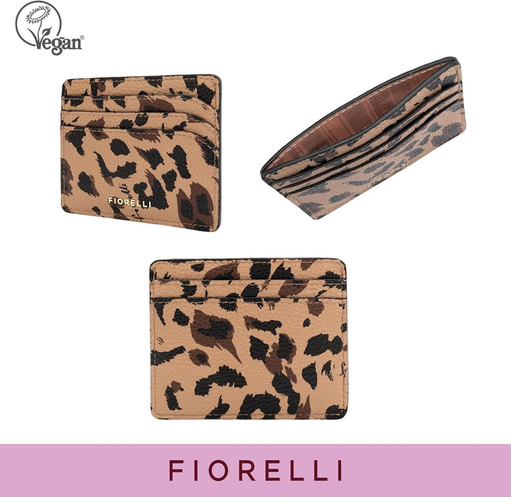Fiorelli Women's Marnie Gift Box Card Holder Leopard Print, Leopard Print