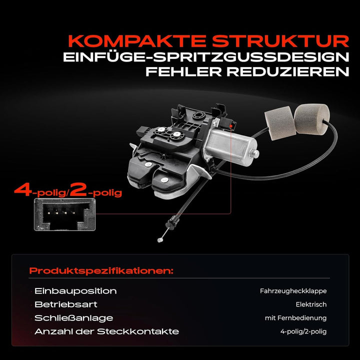 Frankberg 1x Heckklappenschloss Heckschloss Hinten Kompatibel mit S-Klasse W221 S280 S300 S320 S350