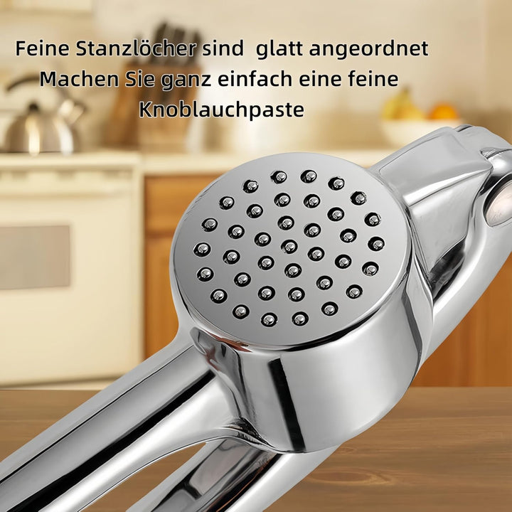 Knoblauchpresse mit Knoblauchschäler und Silikonbürste Effizientes Werkzeug zur Knoblauchpaste Knobl