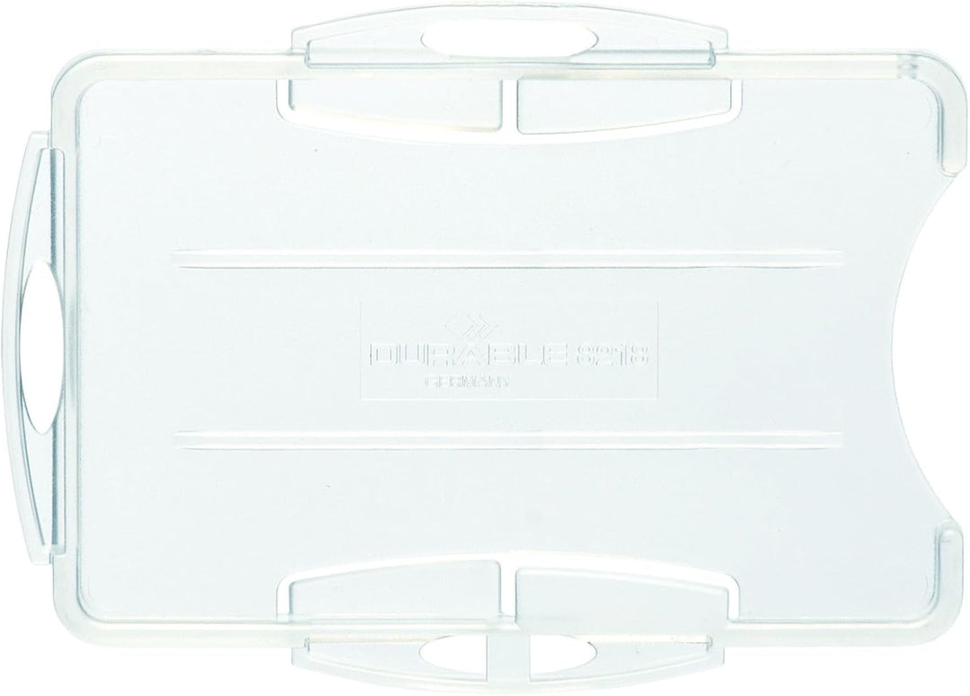 Durable Ausweishalter für 2 Betriebs-/Sicherheitsausweise, im Format 54 x 85 mm, Packung à 10 Stück,