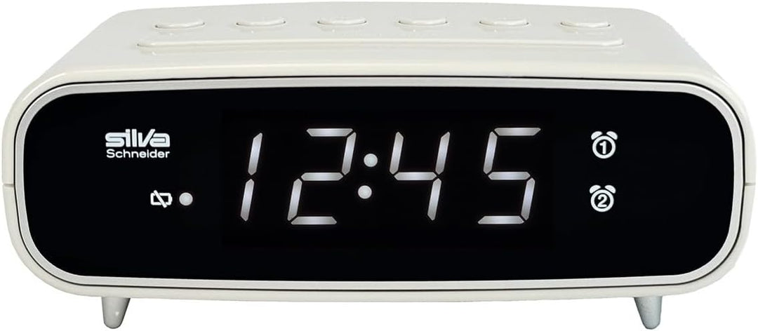 SILVA Schneider UR 1024 Uhrenradio mit Weckfunktion, 2 Weckzeiten, Weckwiederholung, Einschlaftimer,