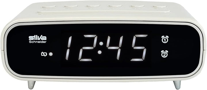 SILVA Schneider UR 1024 Uhrenradio mit Weckfunktion, 2 Weckzeiten, Weckwiederholung, Einschlaftimer,