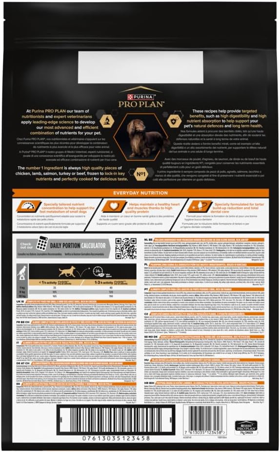 Pro Plan Purina Hund Klein &amp; Mini Adult Reis Reich an Hähnchen Trockenfutter - 7kg Huhn 7 kg (1er Pa