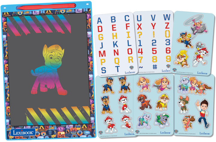 Lexibook, Paw Patrol Magic Slate, Kunst- und Bastelspielzeug für Mädchen und Jungen, A4-Format mit m