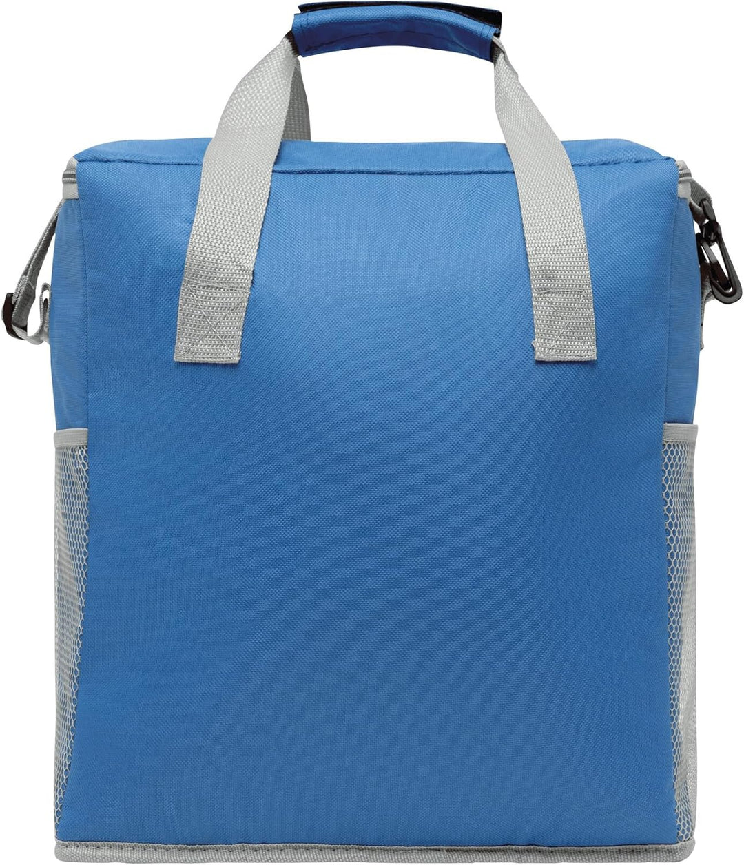 Preiswert&Gut Kühltasche mit Kühlfach & Netztaschen – 32 x 23 x 37 cm, ca. 24L Kühltasche in blau/gr