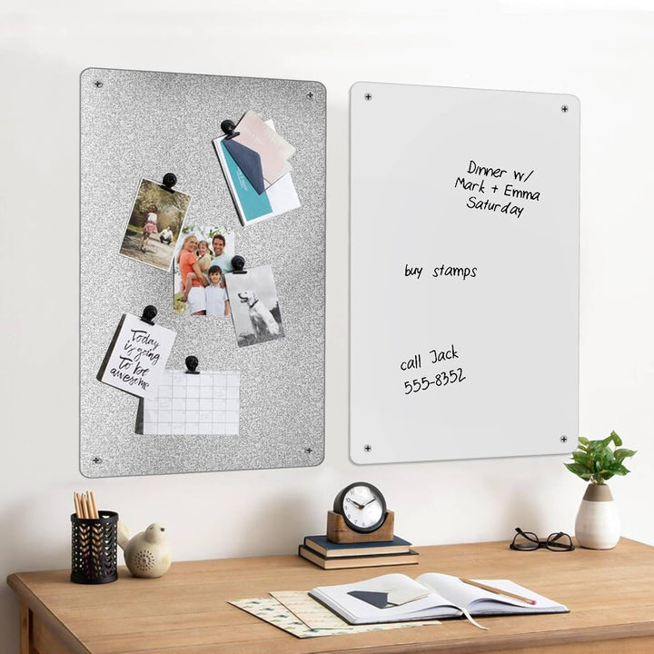 Raweao Kleine Magnettafel Magnetboard, Weiss Magnetische Wandtafeln zum Sammeln Kühlschrankmagneten