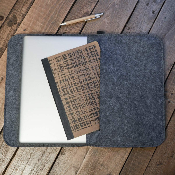 DuneDesign 13.3'' Filz Laptop-Tasche 35x24 cm Tablet Hülle Kompatibel mit MacBook Pro Air iPad Surfa