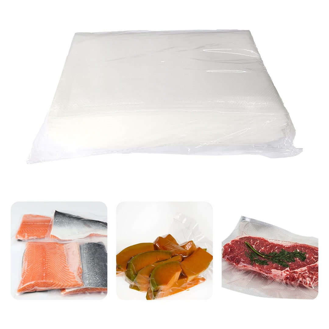 Vakuumierbeutel 25x17cm/ 100 Stück,BPA-Frei,Geprägt, Sous-Vide-Gefrierbeutel, Reissfest, für Vakuumi