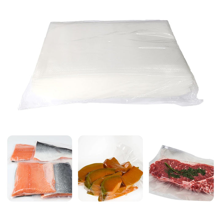 Vakuumierbeutel 25x17cm/ 100 Stück,BPA-Frei,Geprägt, Sous-Vide-Gefrierbeutel, Reissfest, für Vakuumi