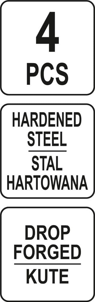 4 Tlg Set Stemmeisen Brechstange Nageleisen Brecheisen Kuhfuss Hebeleisen Satz 180 200 250 300 mm