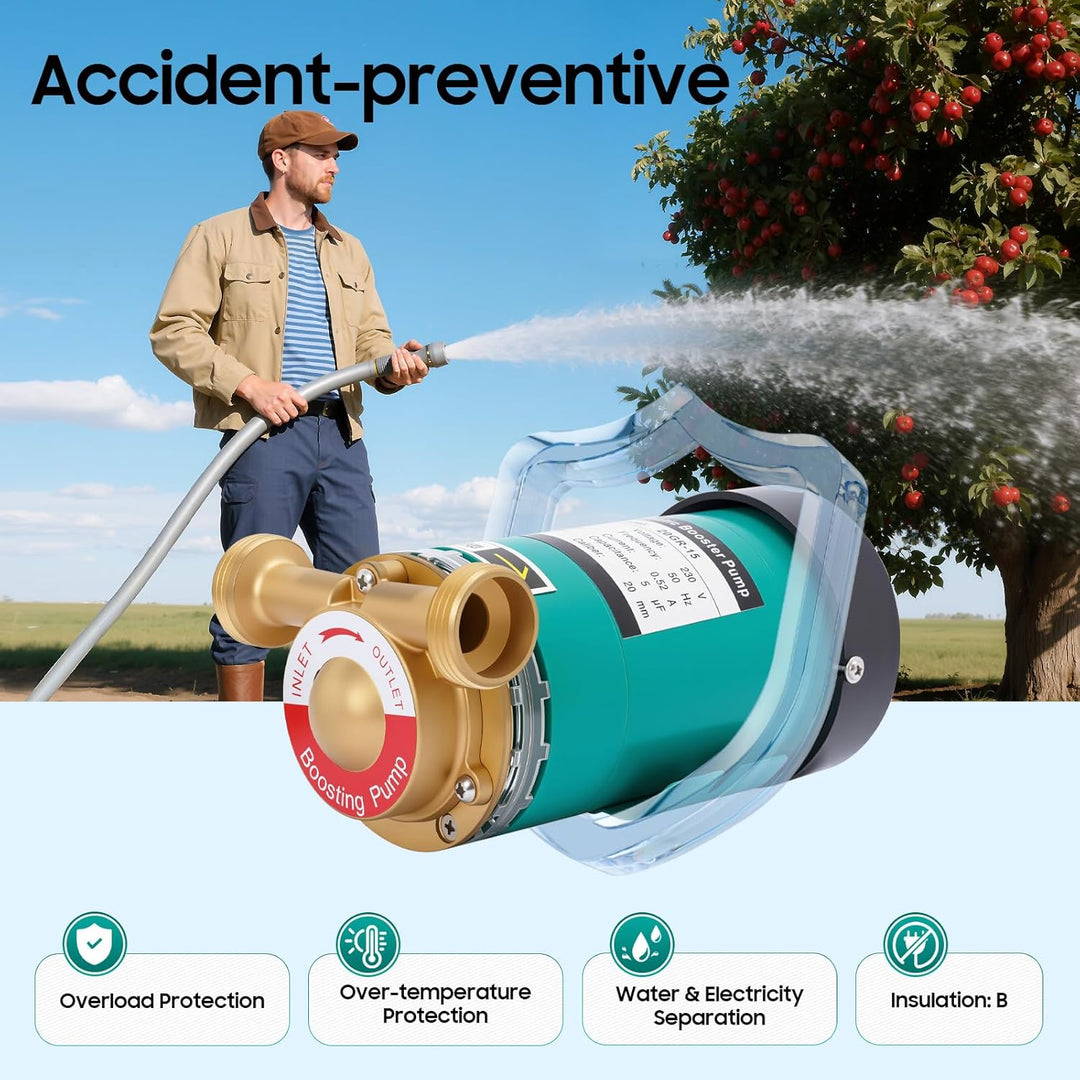 120w Umwälzpumpe, Druckerhöhungspumpe,Warmwasserpumpe Automatische, Maximale Durchflussmenge 25L / M