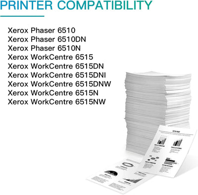 BeOne® 4X 6510 106R03480 106R03477 106R03478 106R03479 Kompatible Tonerkartusche für Xerox 6510 6510