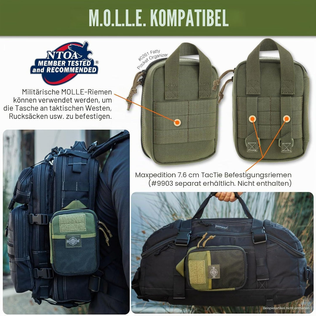 Maxpedition, praktische Tasche Fatty, Od Green (grün) - MAXP-261-G, Grün