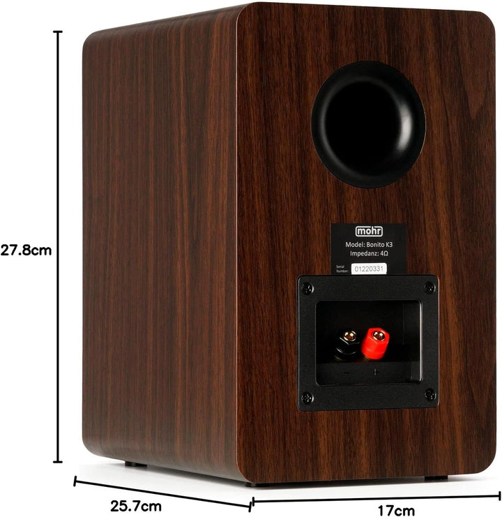 Bonito K3 Kompaktlautsprecher Regallautsprecher HiFi Stereo Kompaktboxen Regalboxen Audio Musikboxen