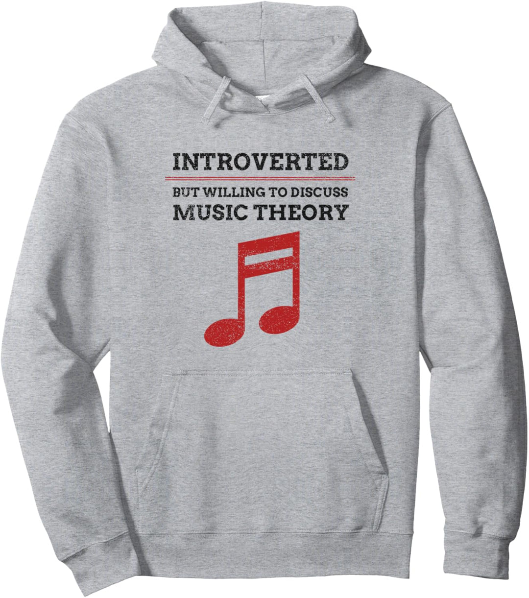 Introverted But Will to Discuss Music Theory - Komponisten Pullover Hoodie