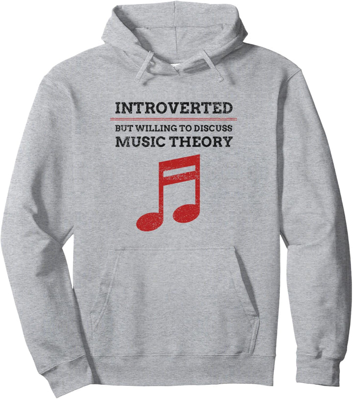Introverted But Will to Discuss Music Theory - Komponisten Pullover Hoodie