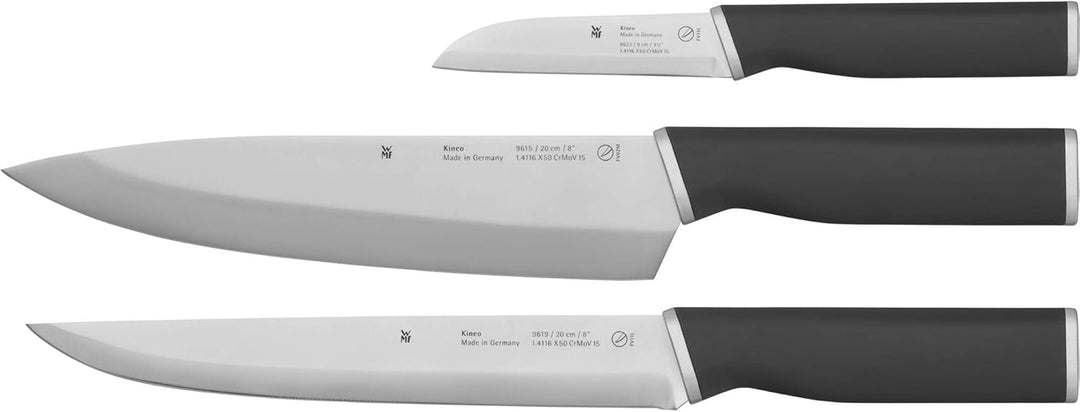 WMF Messerblock unbestückt leer ohne Messer Flextec Cromargan Edelstahl rostfrei schwarz & Kineo Mes