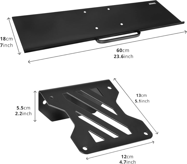 Duronic DM0K1 Tastaturhalterung | Keyboardauflage zum Anhängen | Kompatibel Monitorhalterungen und M